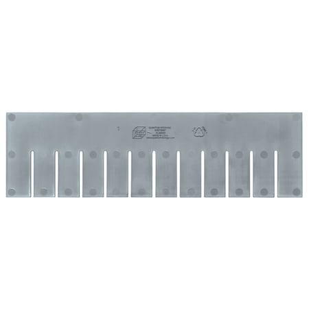 Quantum Storage Systems Long Divider for Dividable Grid Containers, Gray, 6PK DL92050